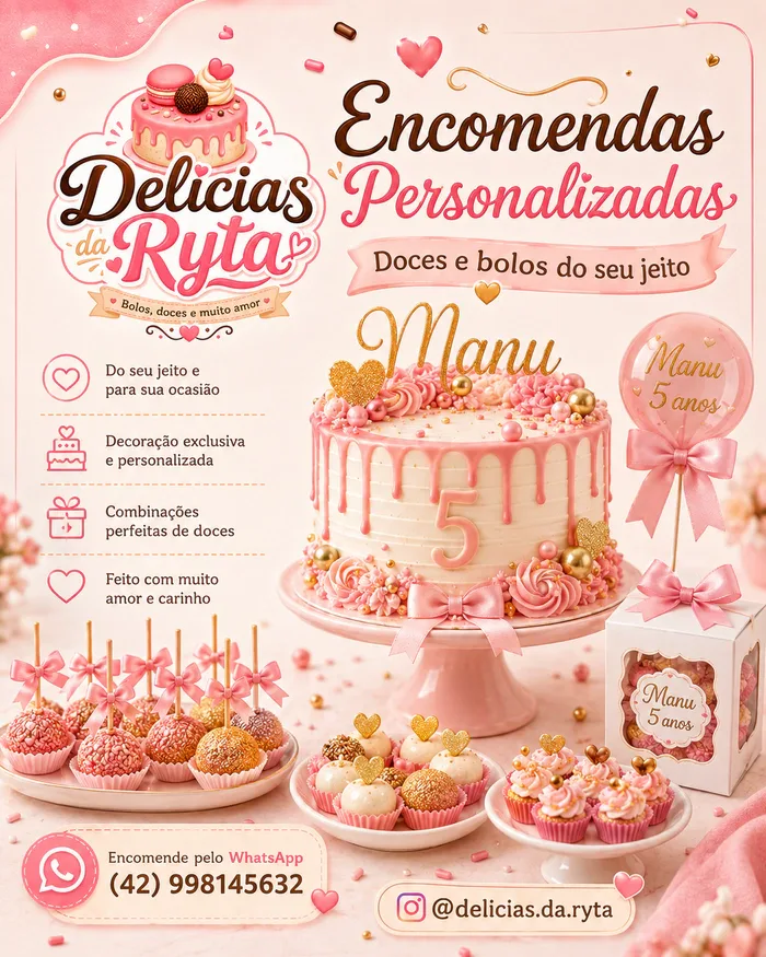 Mesa de aniversário com bolo personalizado, cake pops, docinhos e lembrancinhas combinando